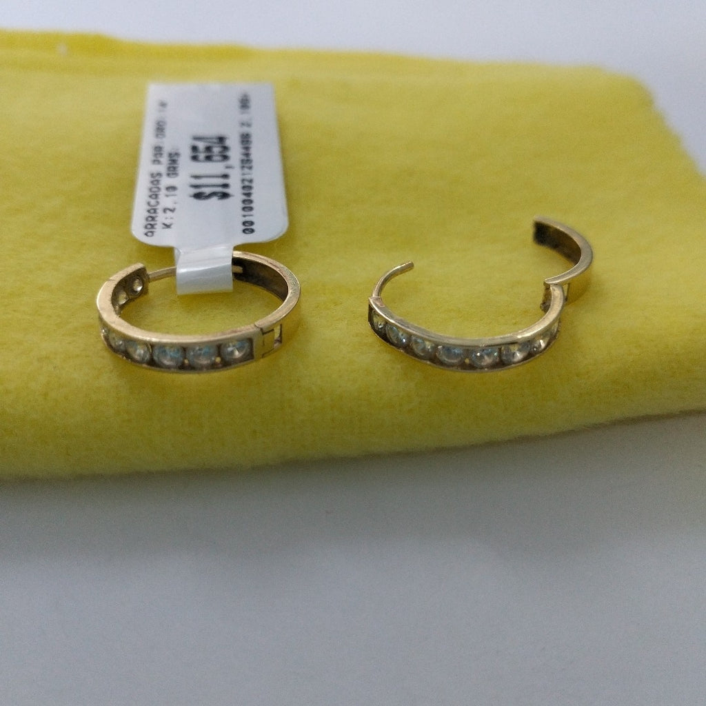 ARRACADAS PAR ORO 14 K 2,10 GRMS (SEMINUEVO)