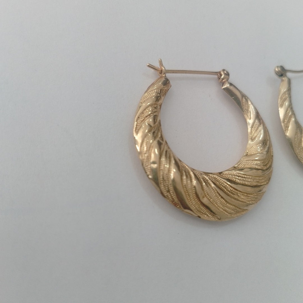 ARRACADAS PAR ORO 14 K 3,50 GRMS (SEMINUEVO)