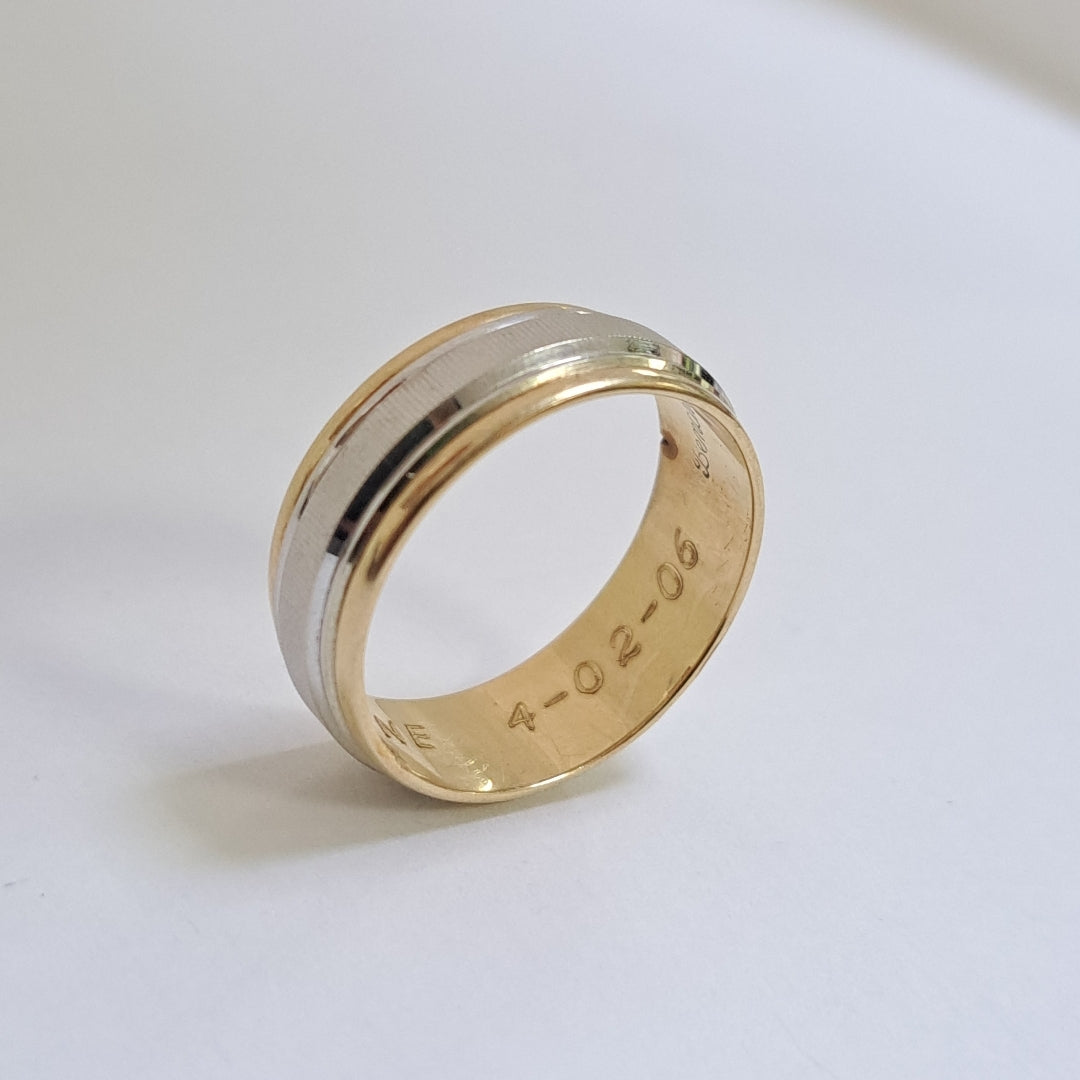 ARGOLLA ORO, ORO BLANCO 14 K 6.8 GRMS (SEMINUEVO)