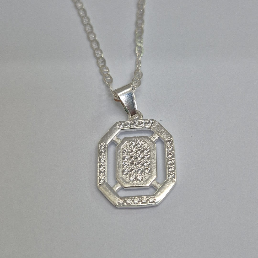 DIJE C/CIRCONIAS PLATA .925 3.4 GR (NUEVO)