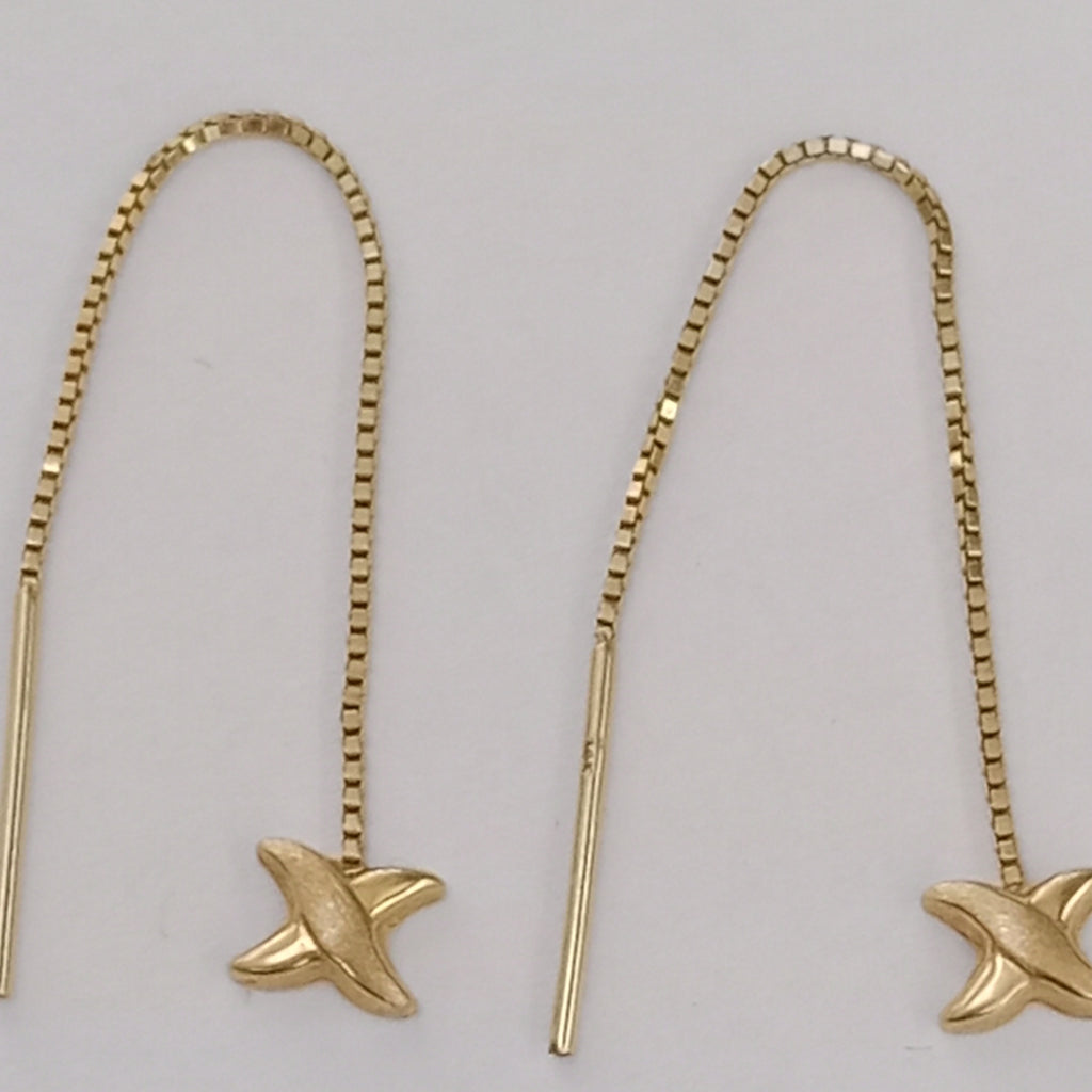 ARETES PAR ORO 14 K 1,30 GRMS (SEMINUEVO)