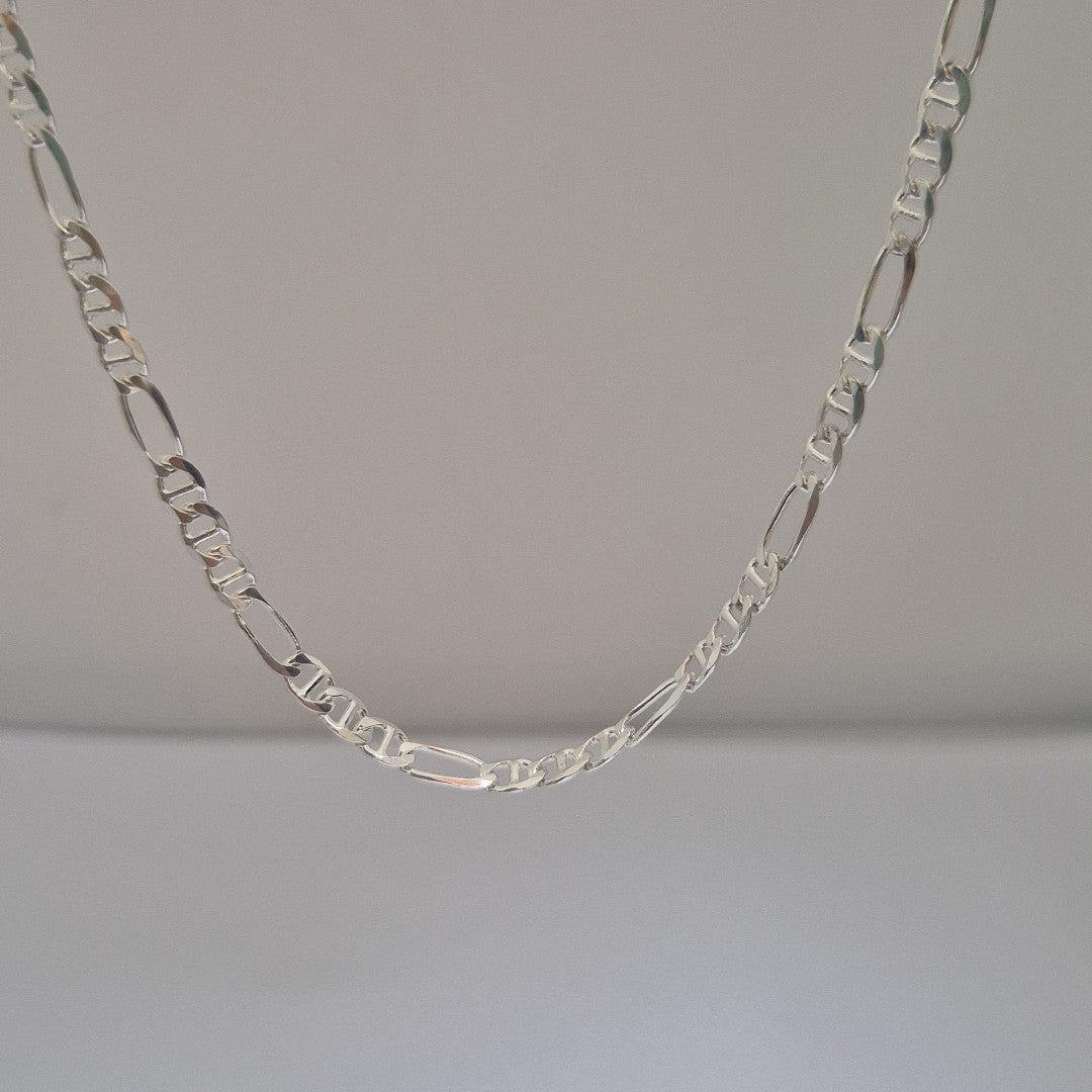 CADENA TEJIDO MARINERO PLATA .925 55 CM 8 GR (NUEVO)