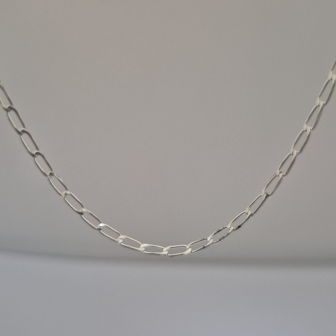 CADENA TEJIDO ESLABONES PLATA .925 60 CM 3 GR (NUEVO)