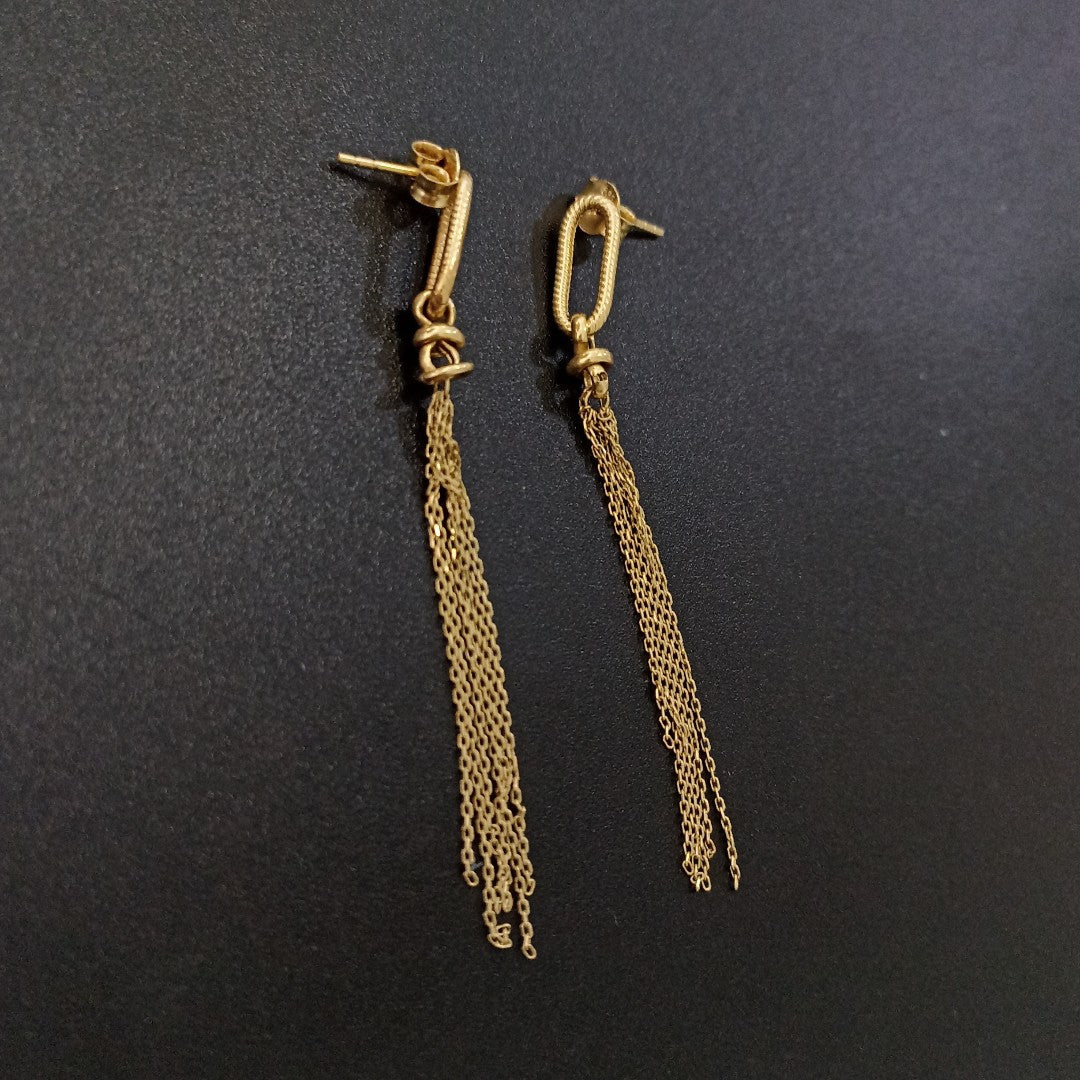 ARETES PAR,PULSERA ORO 14 K 2,30 GRMS (SEMINUEVO)