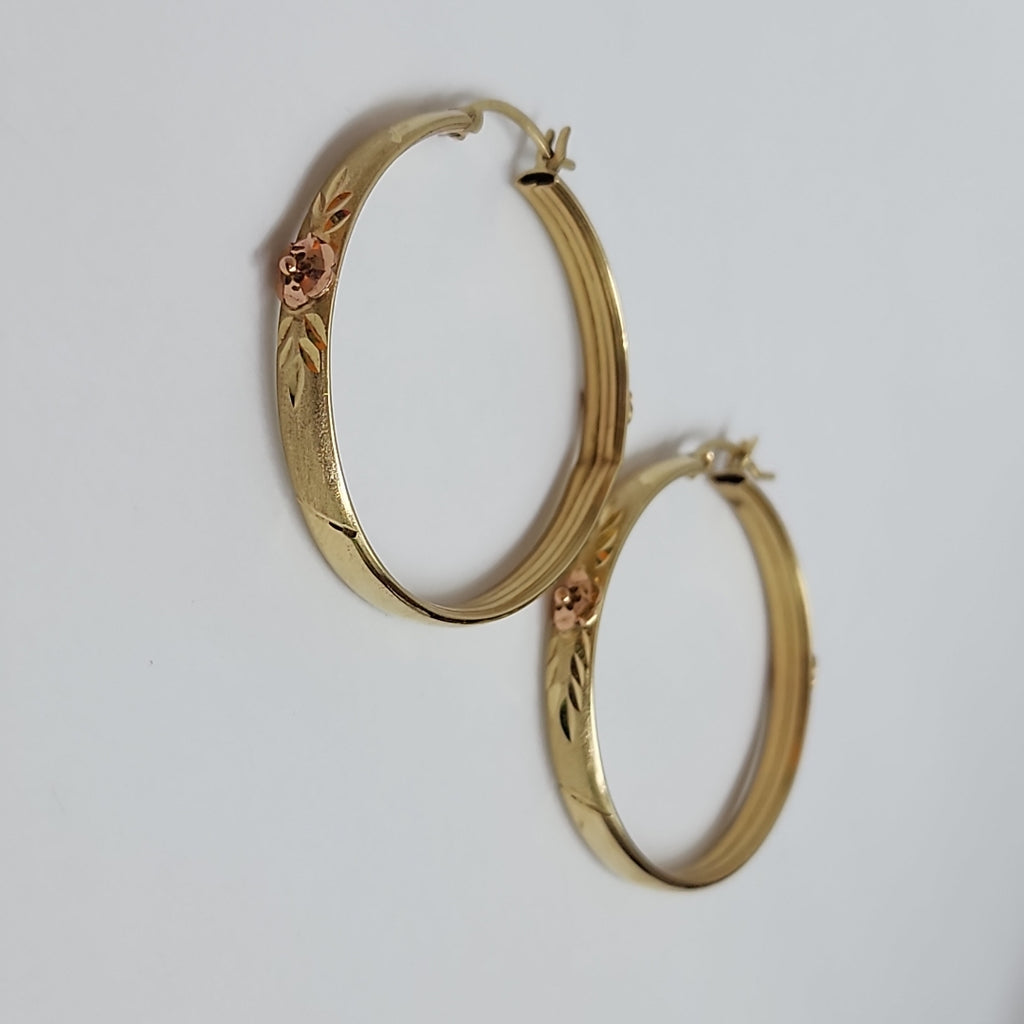 ARRACADAS PAR ORO COMBINADO 10 K 6.3 GRMS (SEMINUEVO)