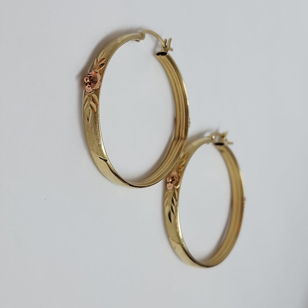 ARRACADAS PAR ORO COMBINADO 10 K 6.3 GRMS (SEMINUEVO)