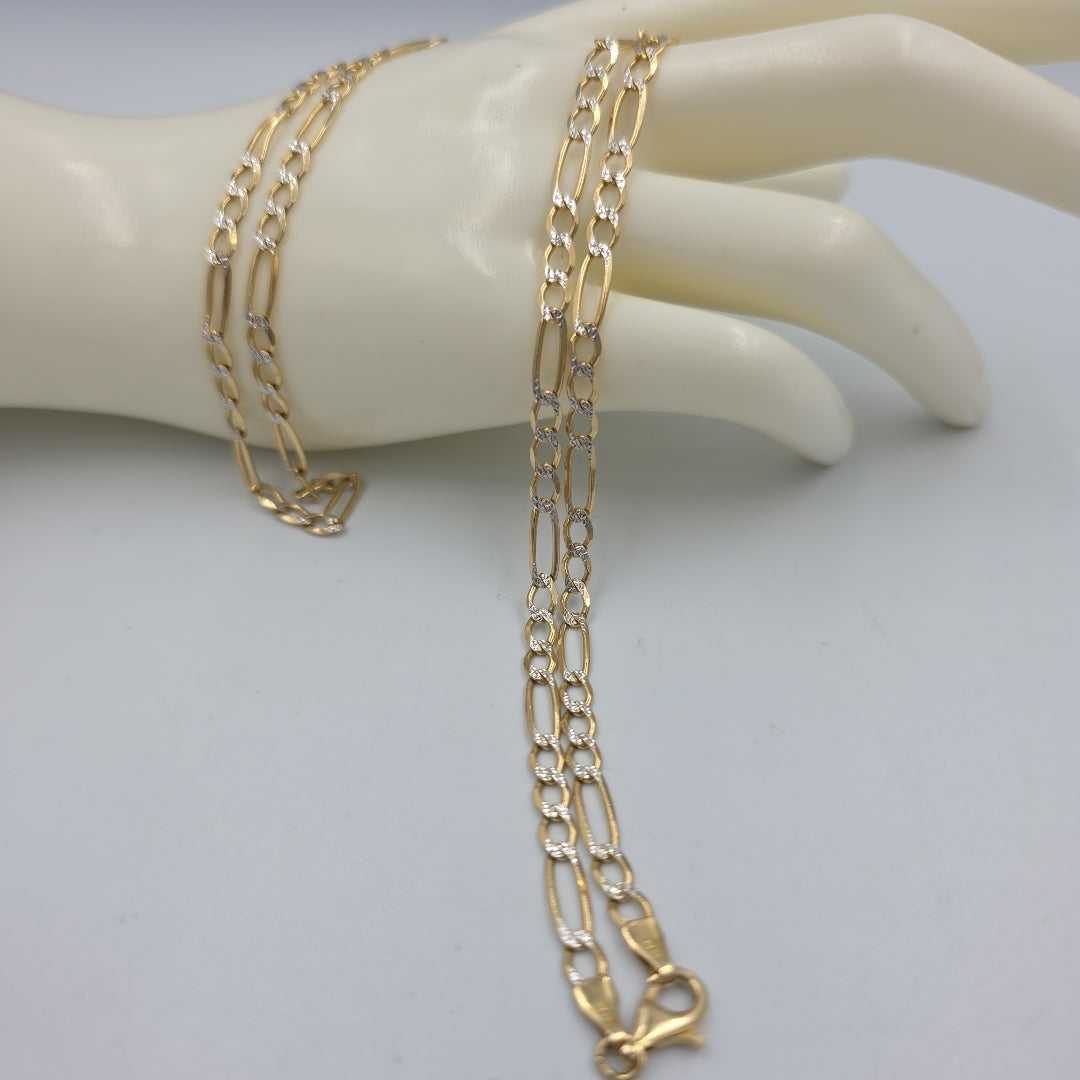 CADENA ORO, RODIADO 14 K 13.7 GRMS (SEMINUEVO)