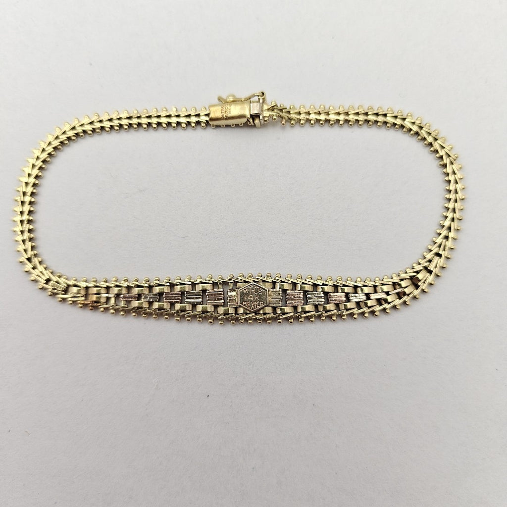 PULSERA ORO COMBINADO 14 K 8,50 GRMS (SEMINUEVO)