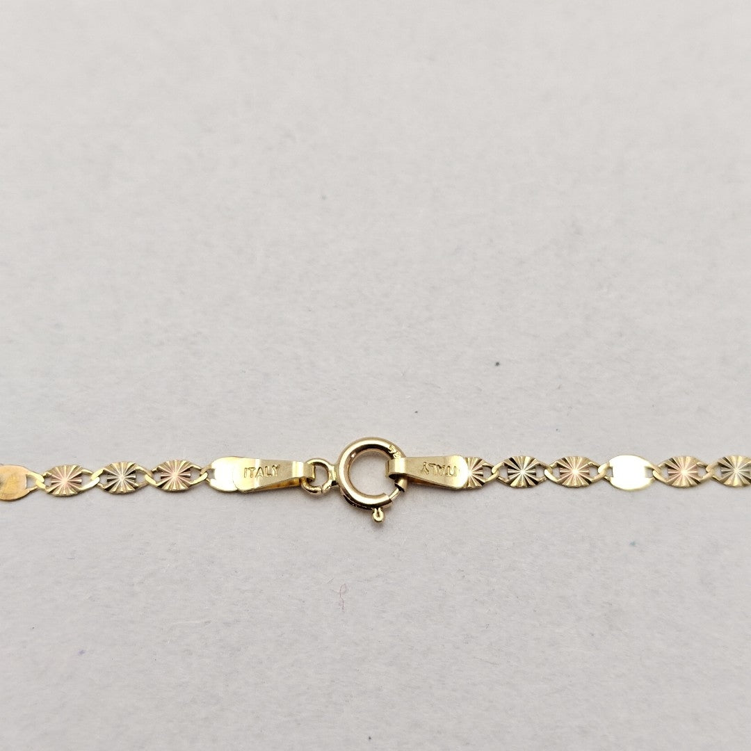 CADENA ORO COMBINADO 14 K 1,20 GRMS (SEMINUEVO)