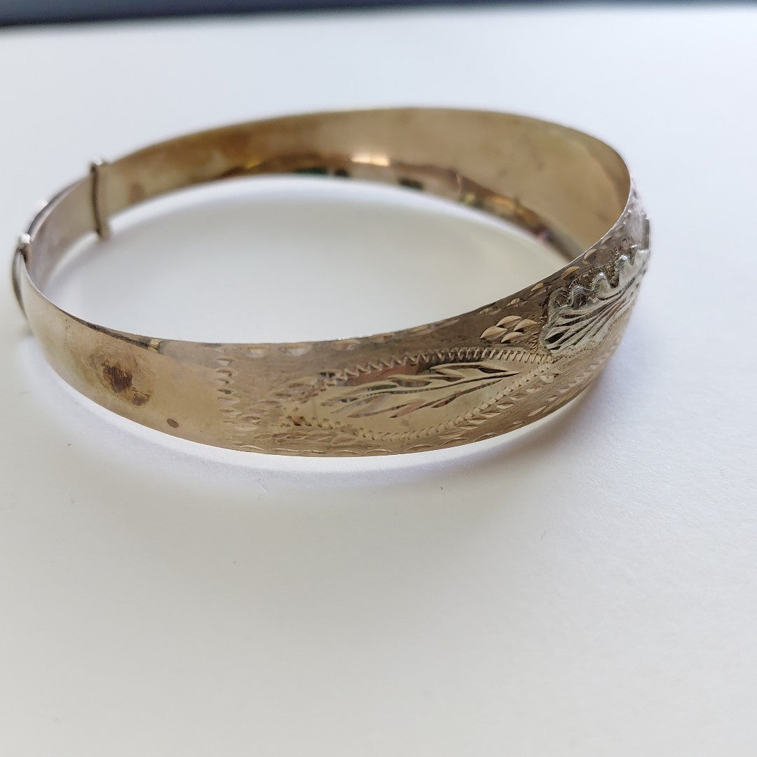 PULSERA RIGIDA ORO, ORO COMBINADO 8 K 12.2 GRMS (SEMINUEVO)