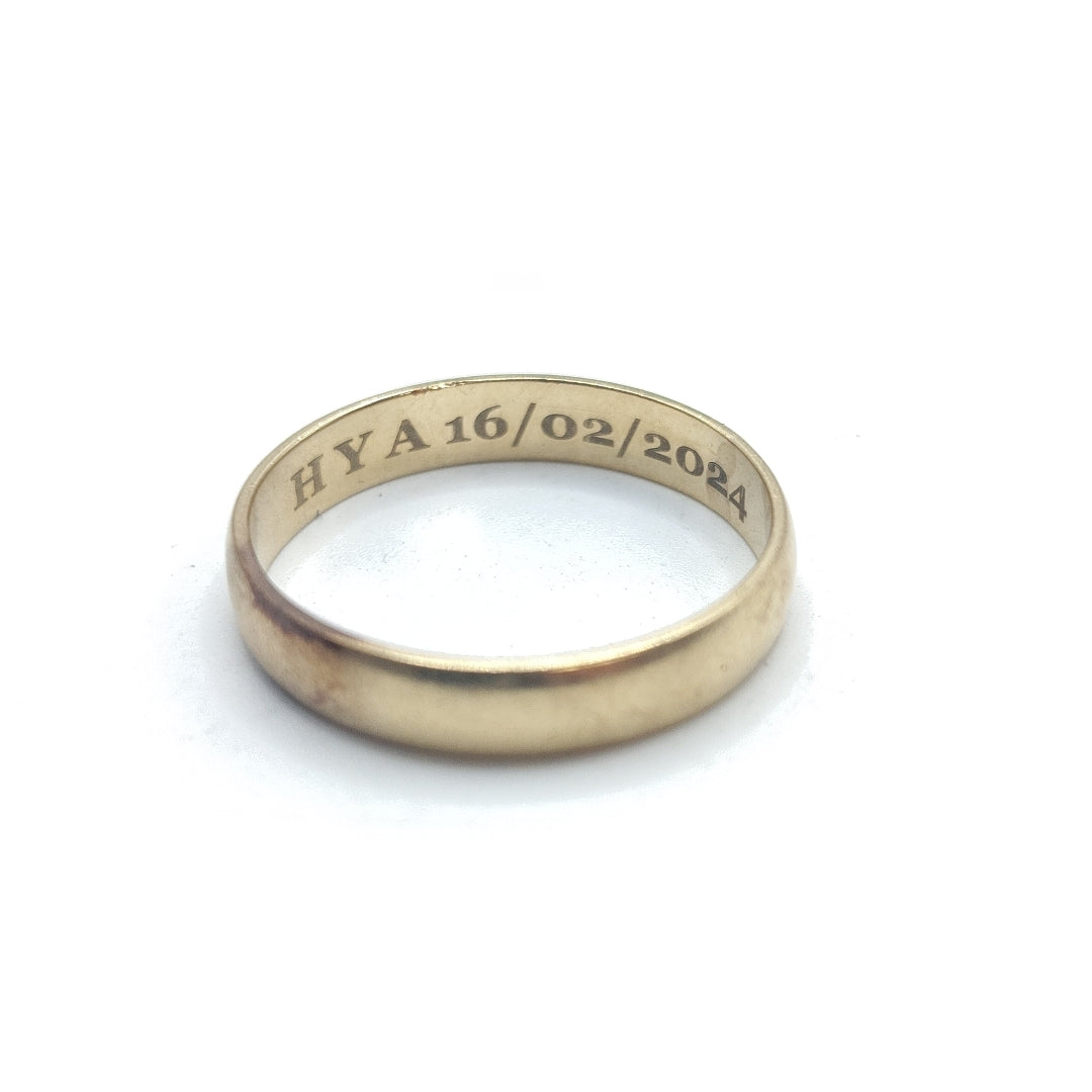 ARGOLLA ORO 10 K 3.9 GRMS (SEMINUEVO)