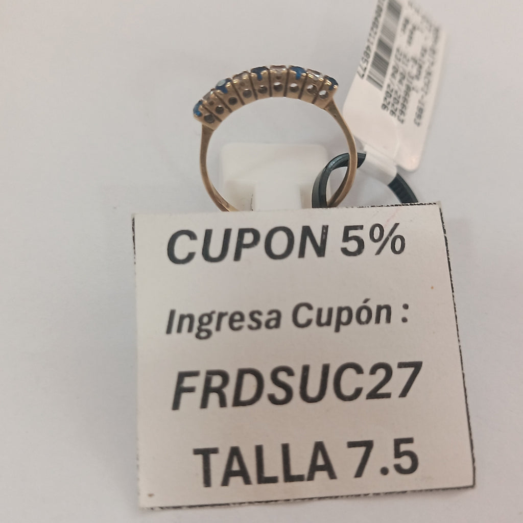 ANILLO ORO 14 K 1.6 GRMS (SEMINUEVO)