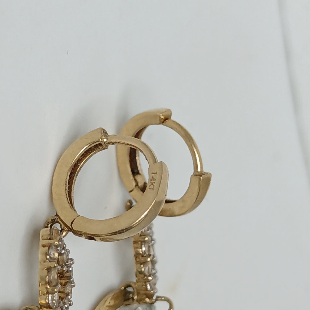 ARETES PAR ORO 14 K 4 GRMS (SEMINUEVO)