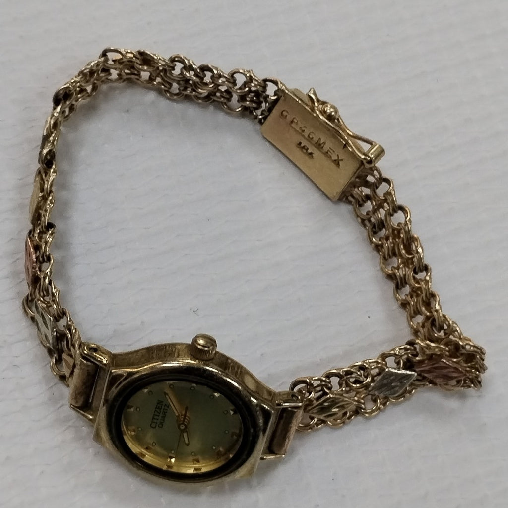 RELOJ CAJA ACERO PULSO ORO ORO 10 K 18.2 GRMS (SEMINUEVO)