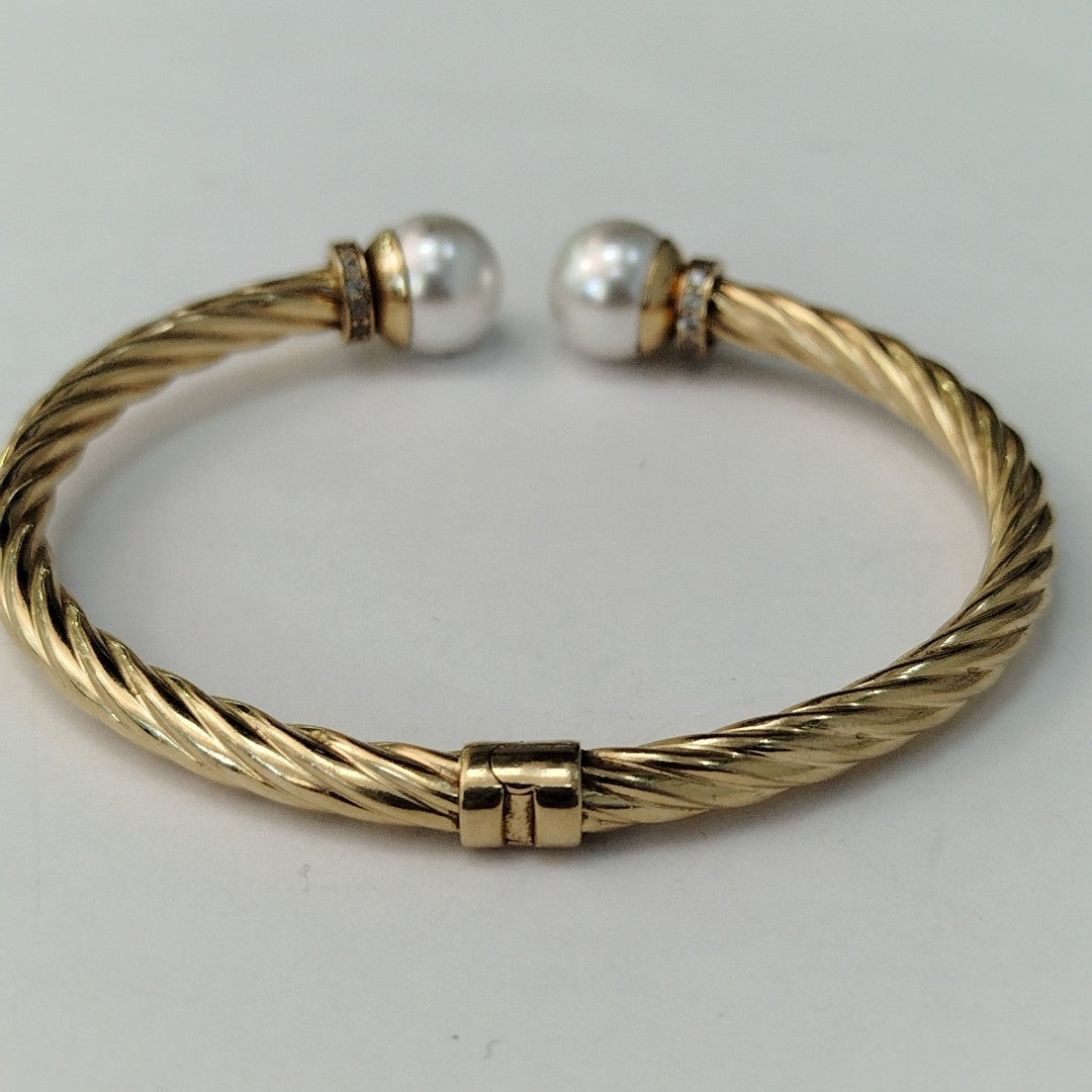 PULSERA RIGIDA ORO 14 K 13.4 GRMS (SEMINUEVO)