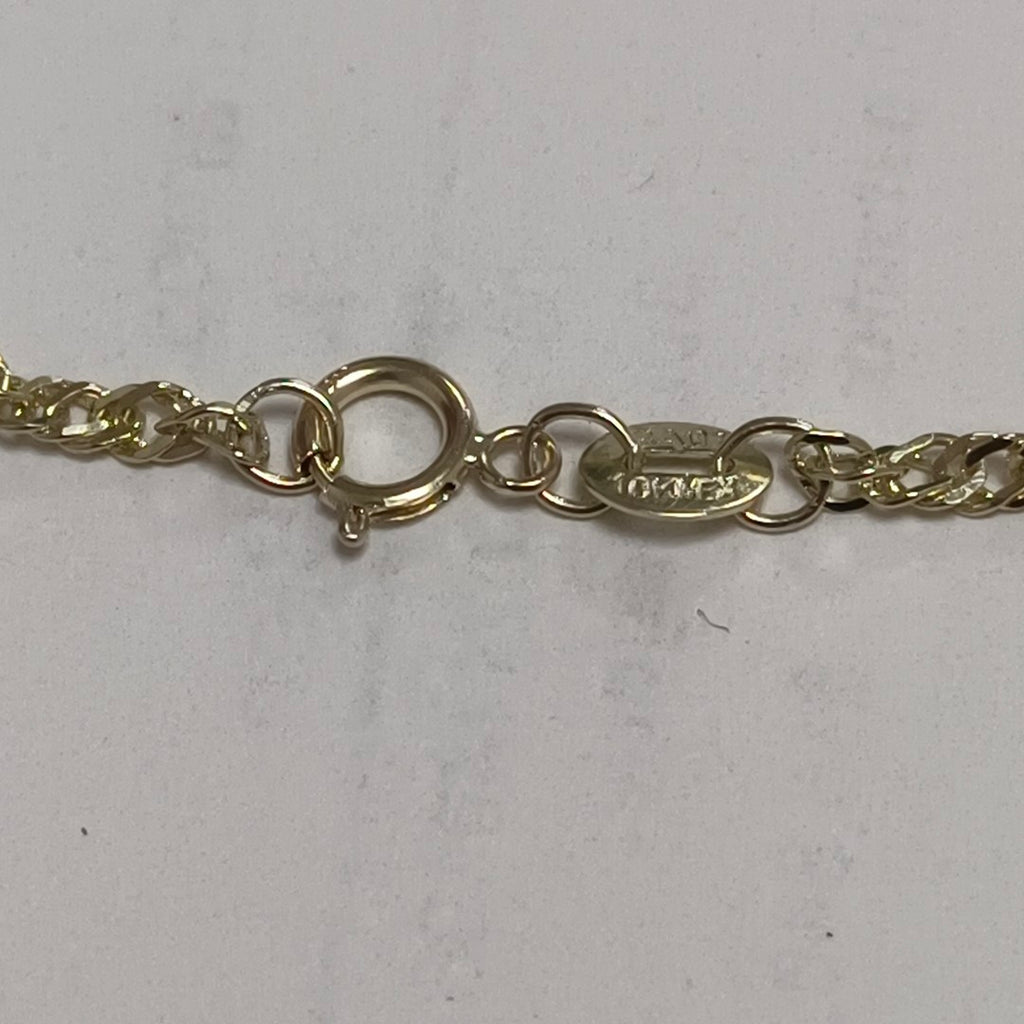 CADENAS TEJIDO MEDIO TORZAL ORO 10K 50 CM 4 GR (NUEVO)