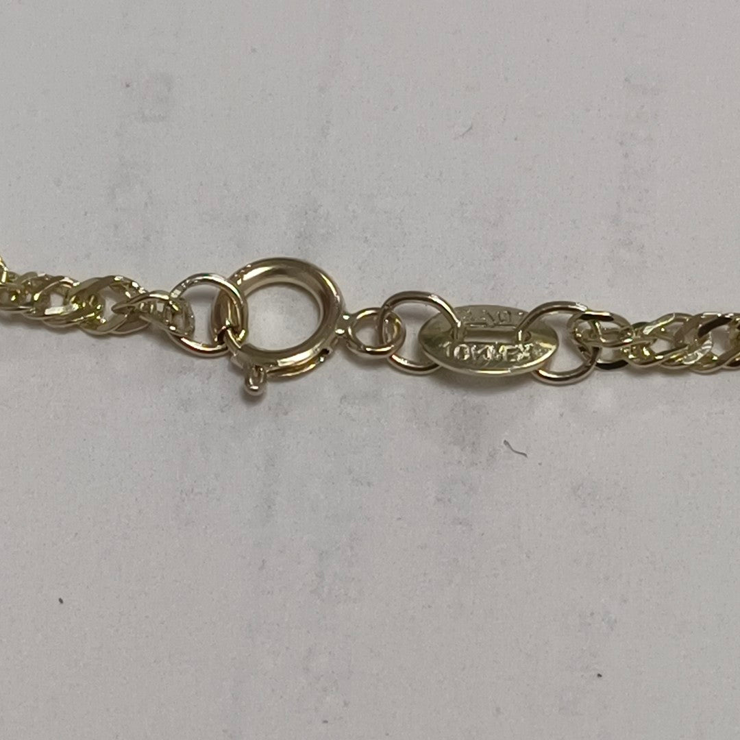 CADENAS TEJIDO MEDIO TORZAL ORO 10K 50 CM 4 GR (NUEVO)