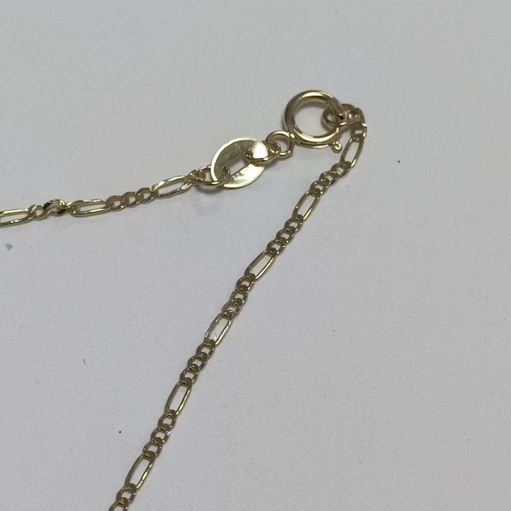 CADENAS TEJIDO 3X1 ORO 14K 55 CM 2.4 GR (NUEVO)