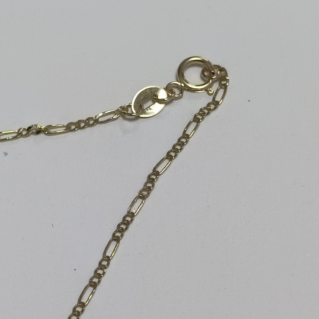 CADENAS TEJIDO 3X1 ORO 14K 55 CM 2.4 GR (NUEVO)