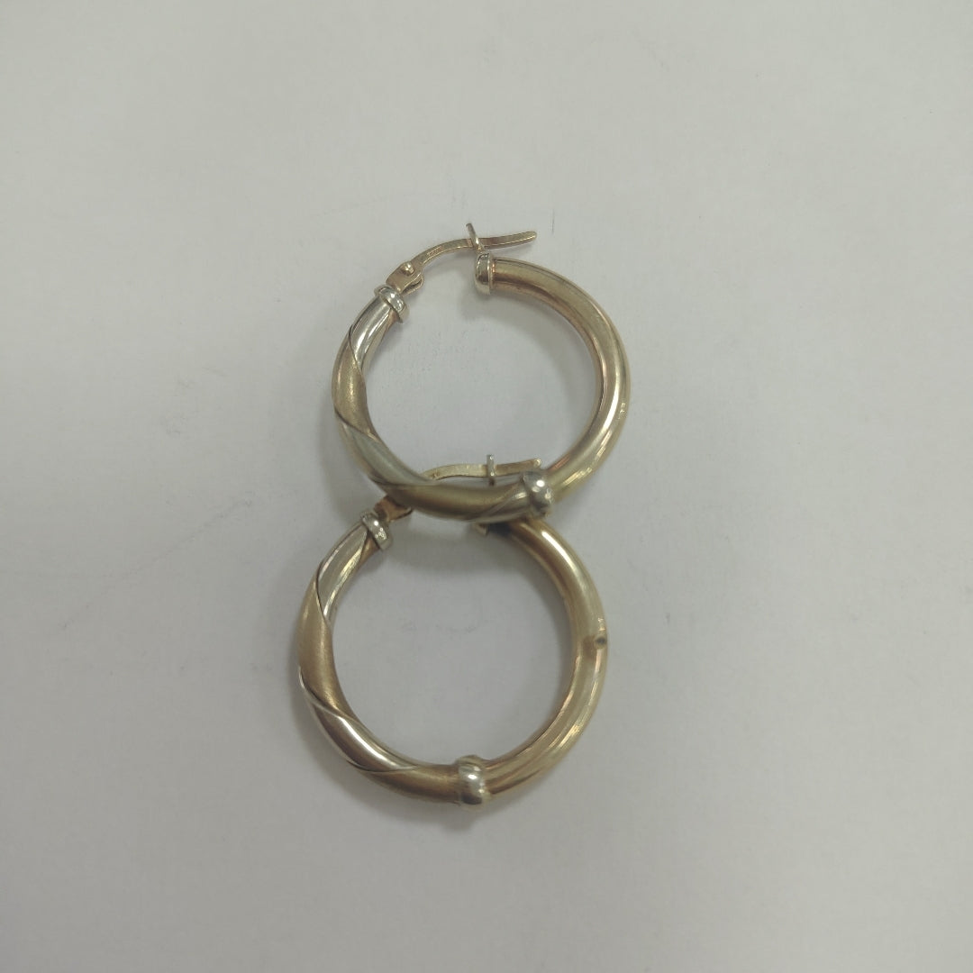 ARRACADAS PAR ORO 14 K 3.5 GRMS (SEMINUEVO)
