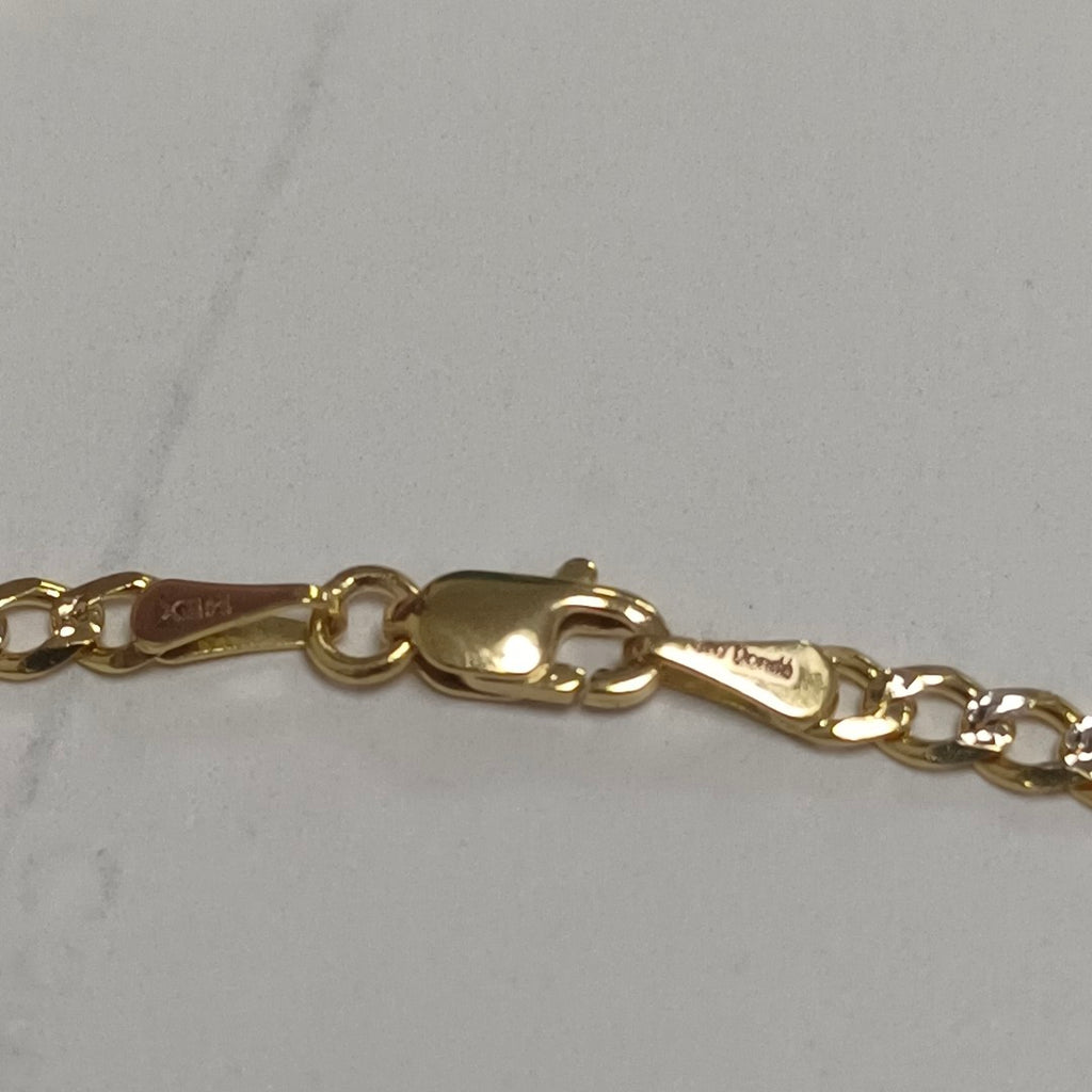 CADENAS 3X1 DIAMANTADA ORO 14K 55 CM 8.4 GR (NUEVO)