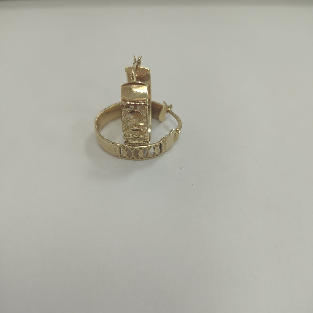 ARETES PAR ORO 14 K 3,90 GRMS (SEMINUEVO)