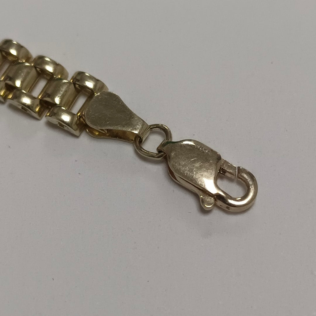 PULSERAS TEJIDO ESPECIAL ORO 10K 18 CM 11 GR (NUEVO)