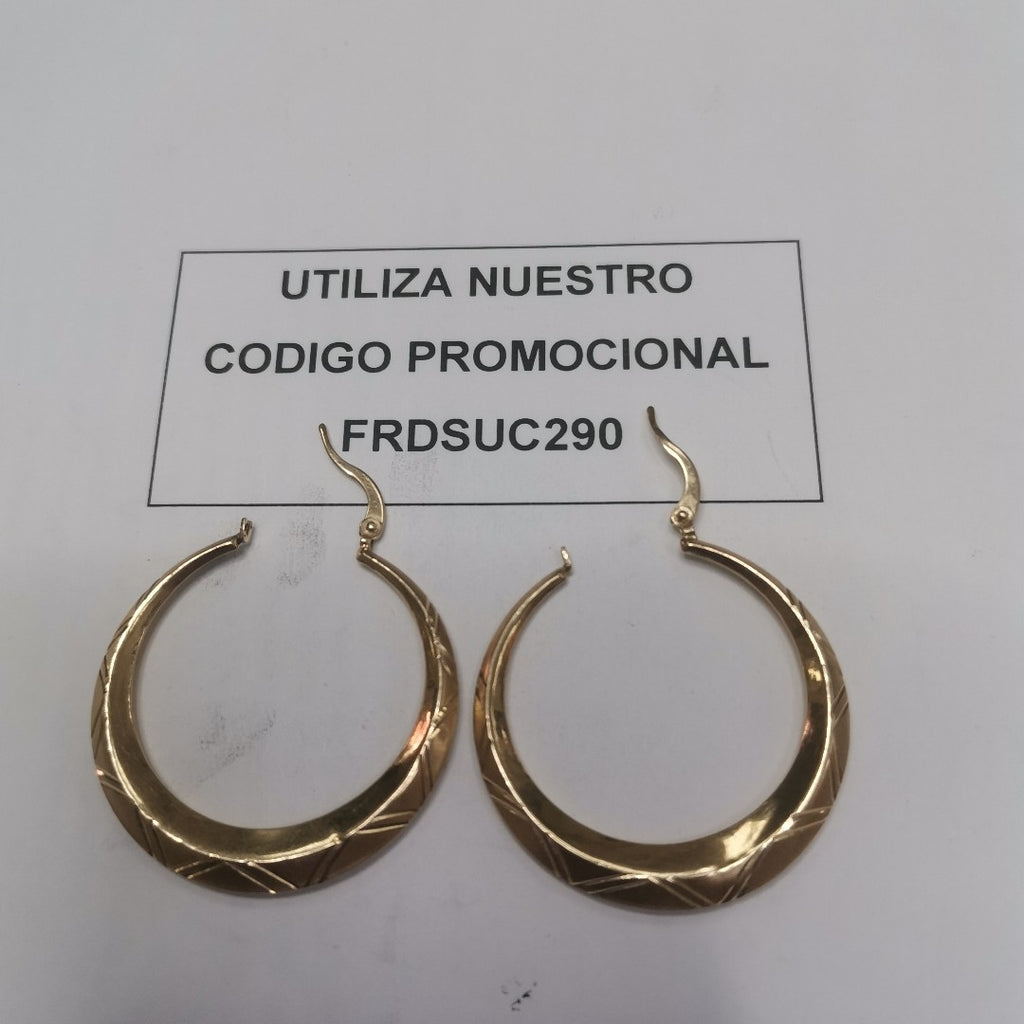 ARRACADAS PAR ORO 14 K 3.8 GRMS (SEMINUEVO)