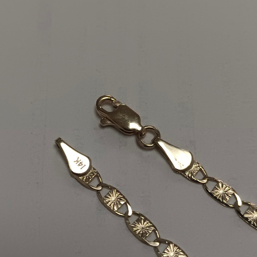 PULSERAS GUCHI ORO 14K 18 CM 2.9 GR (NUEVO)
