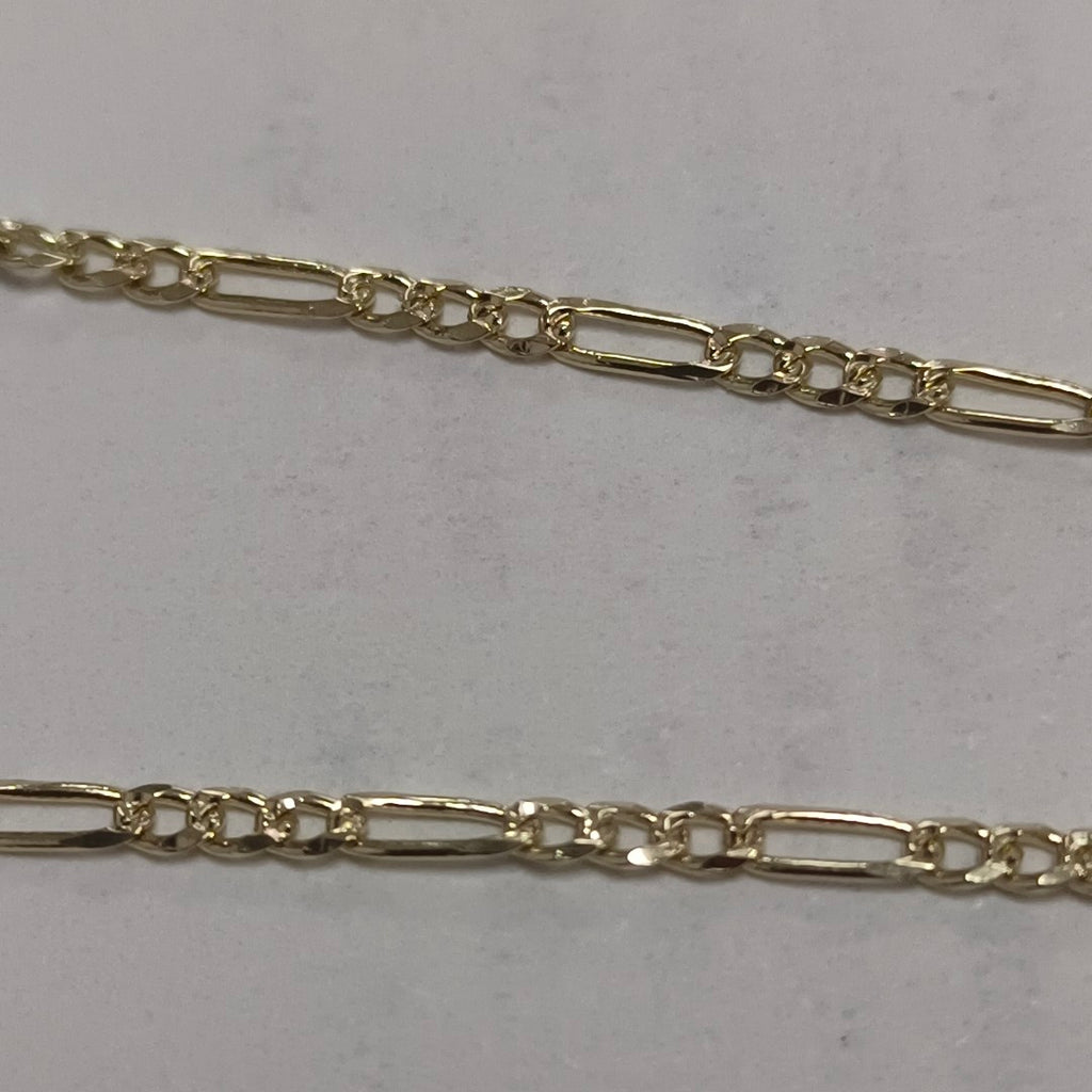 PULSERAS BARBADA ORO 14K 21 CM 1.7 GR (NUEVO)