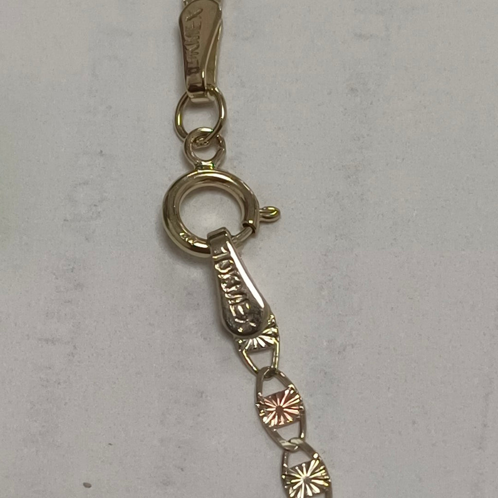 CADENAS TEJIDO GUCHI ORO 10K 60 CM 3.2 GR (NUEVO)