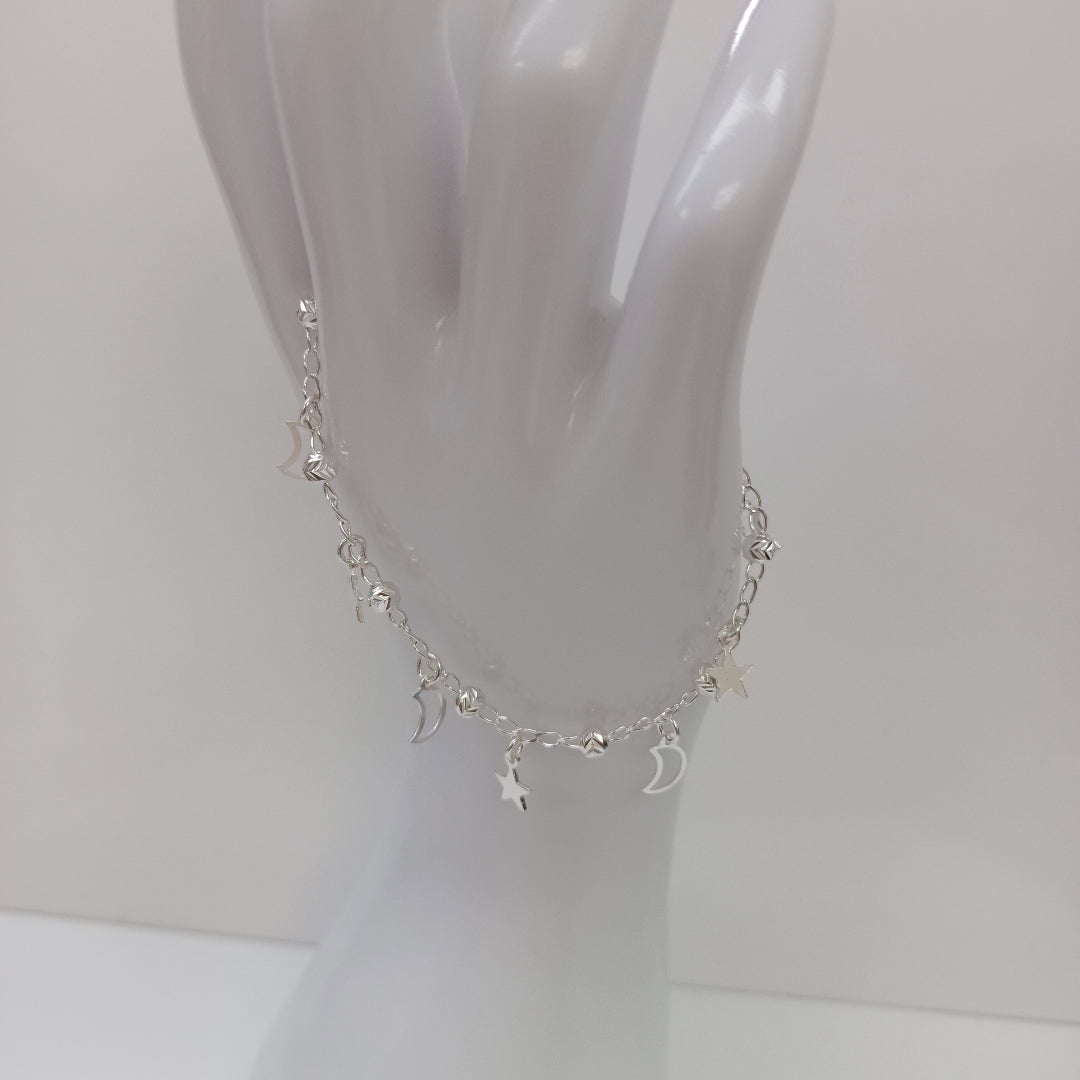 PULSERA TEJIDO TEJIDO ESPECIAL PLATA .925 18 CM 3.1 GR (NUEVO)
