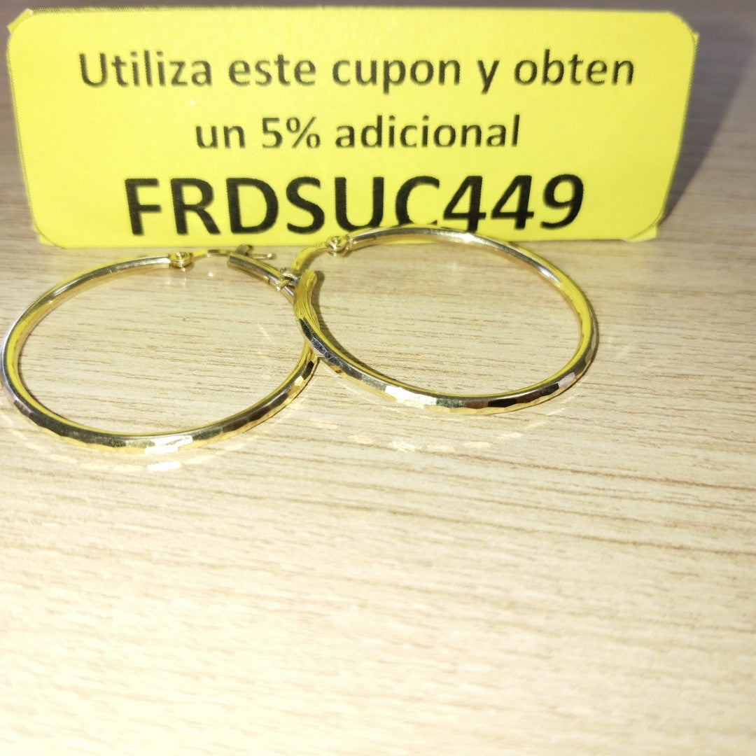 ARRACADAS PAR ORO 10 K 2.4 GRMS (SEMINUEVO)