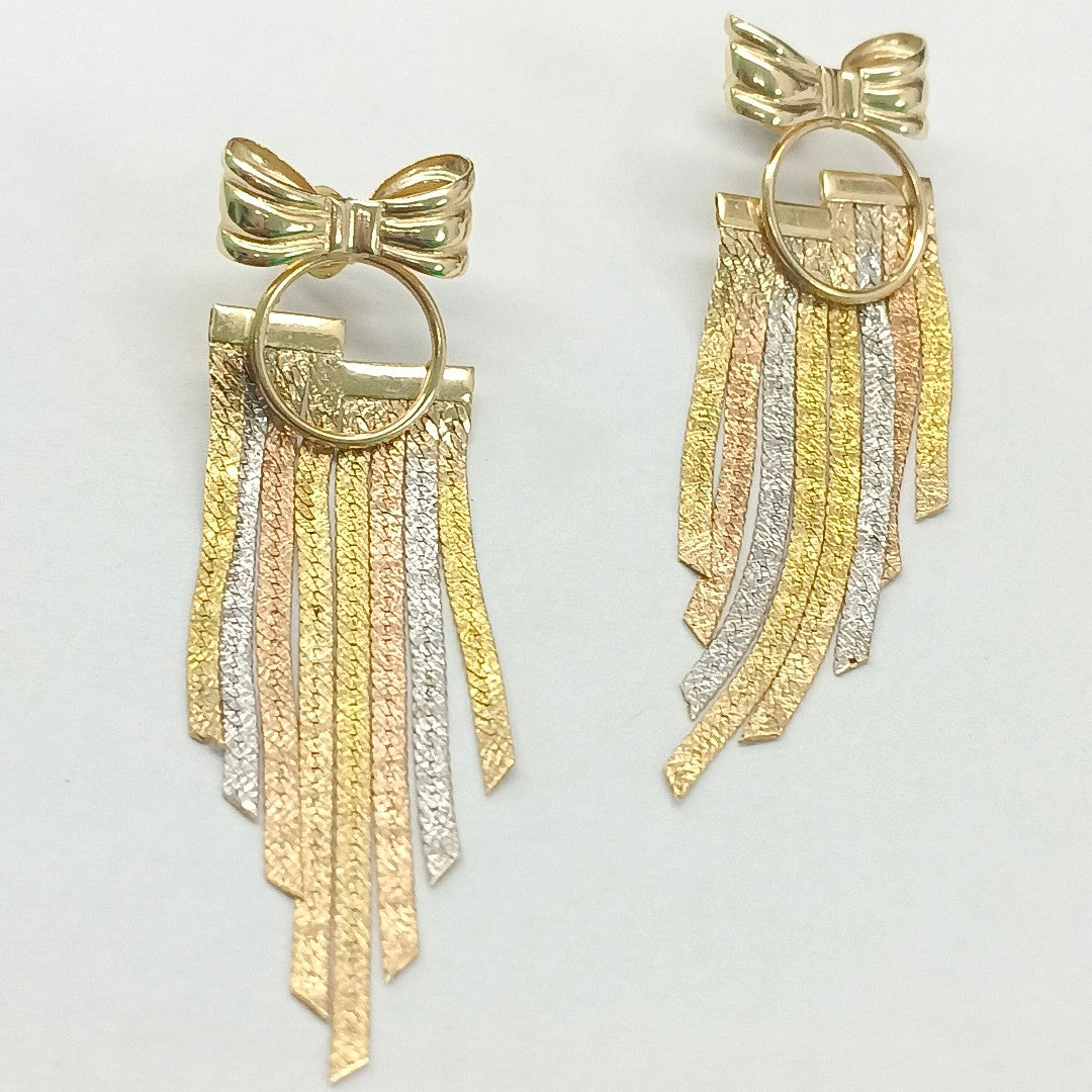 ARETES PAR ORO 14 K 5,00 GRMS (SEMINUEVO)