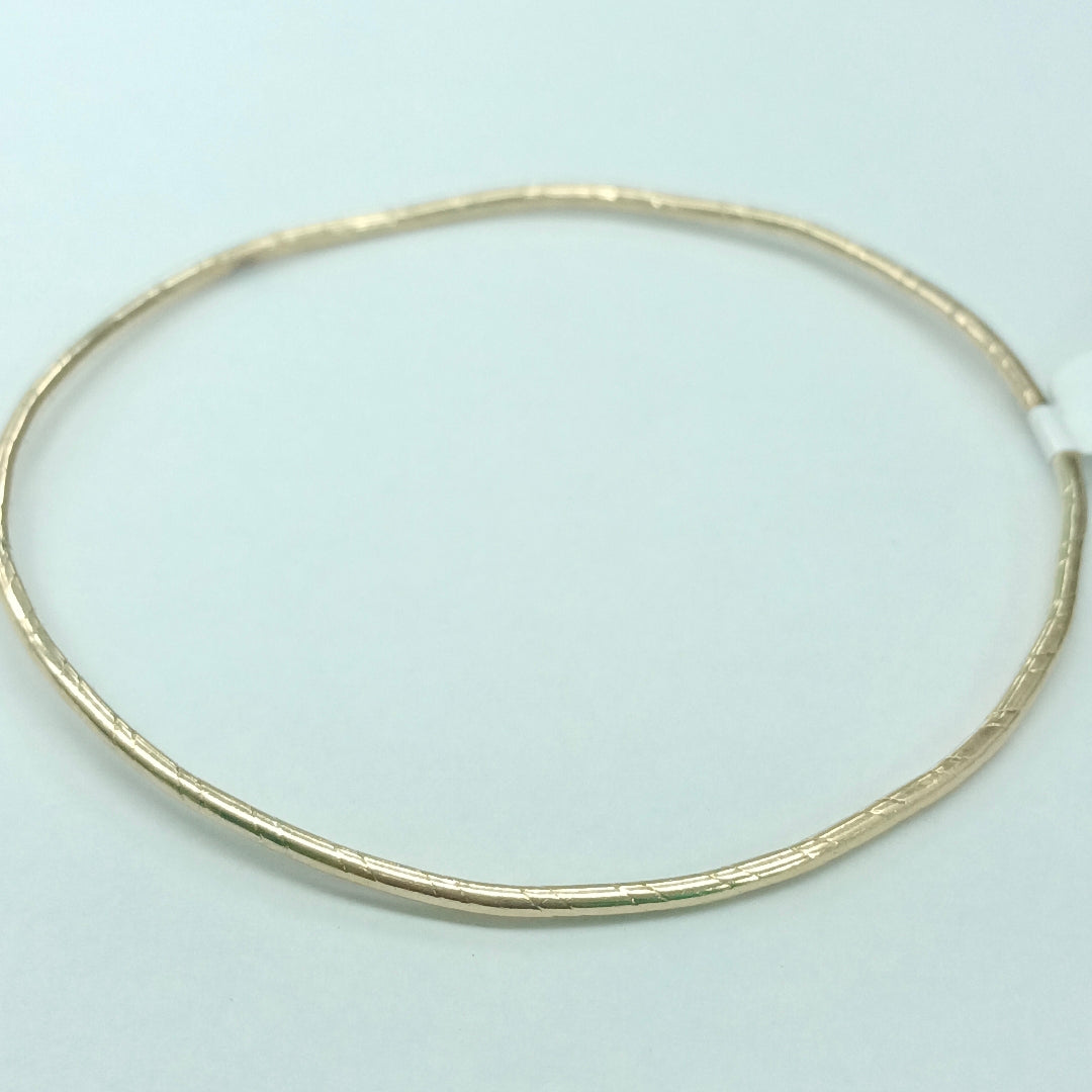 PULSERA RIGIDA ORO 14 K 3.7 GRMS (SEMINUEVO)