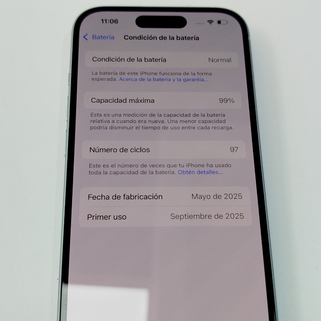 CELULAR APPLE IPHONE 15 A3089 (2023) 128 GB 6 GB RAM (SEMINUEVO)