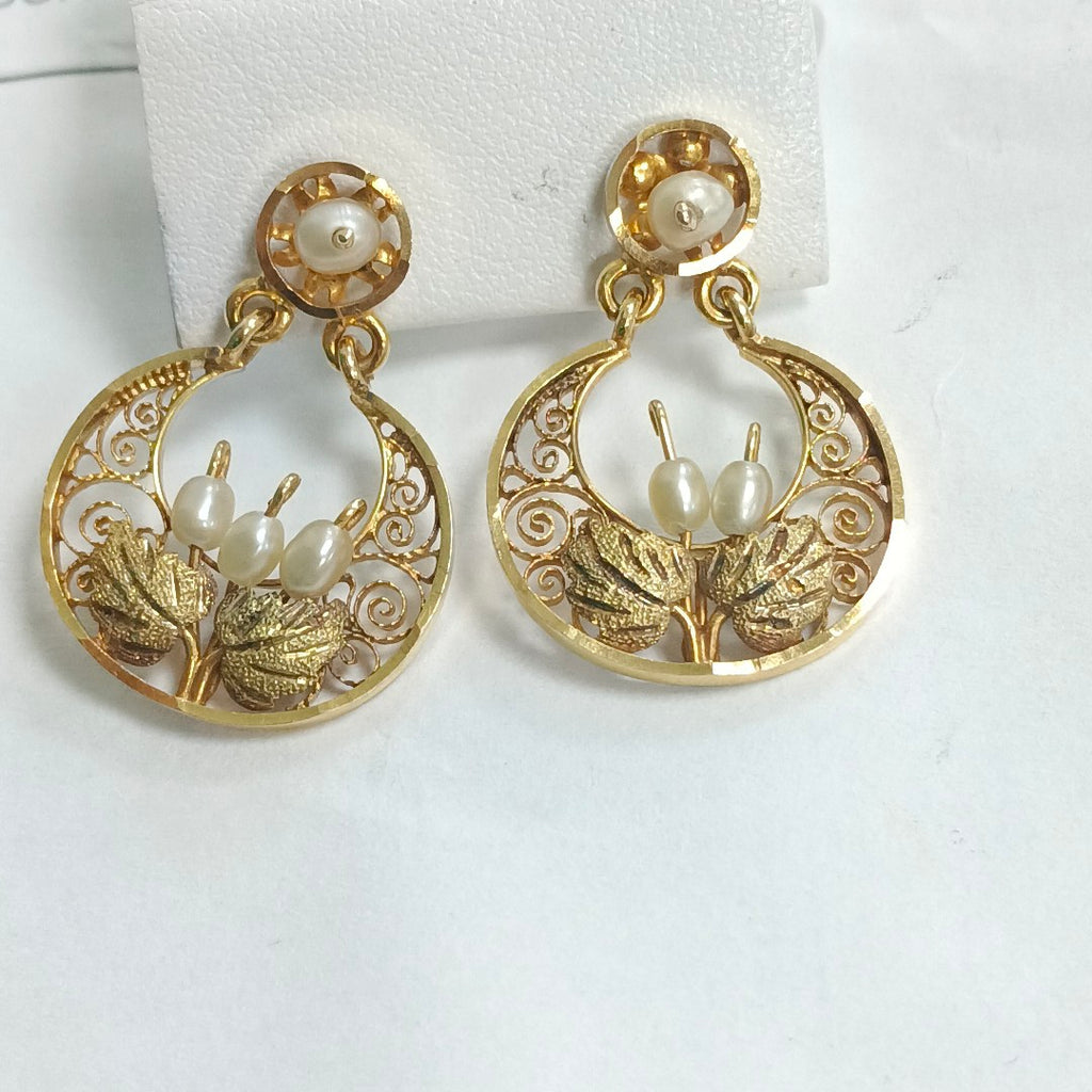 ARETES PAR ORO 14 K 5,00 GRMS (SEMINUEVO)