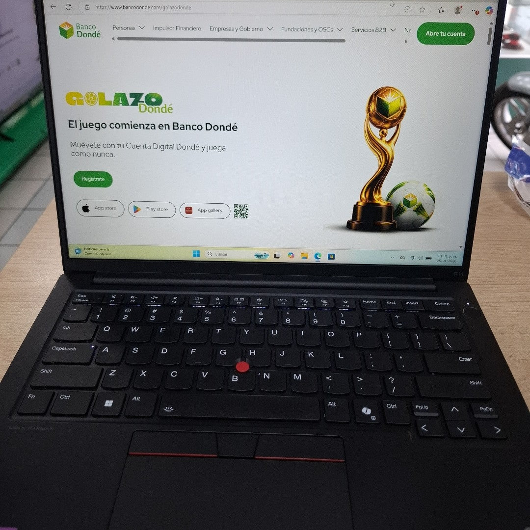 LAPTOP LENOVO THINKPAD E14 GEN 6 (2024) 512 GB SSD 16 GB RAM (SEMINUEVO)