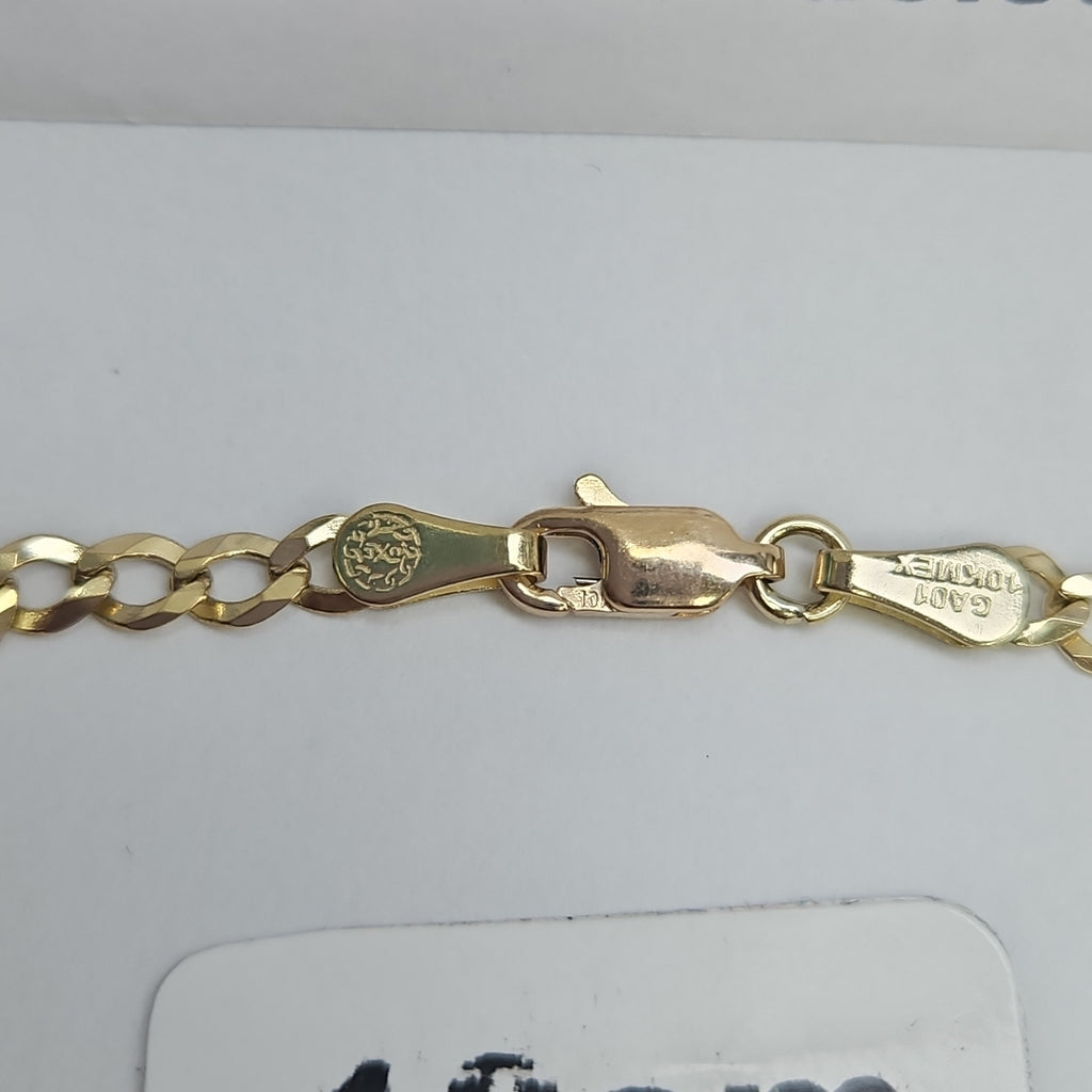 PULSERAS TEJIDO BARBADA ORO 10K 18 CM 3.2 GR (NUEVO)