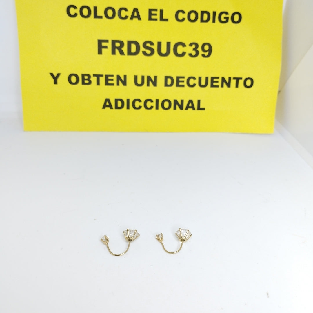 BROQUELES PAR ORO 10 K 1 GRMS (SEMINUEVO)