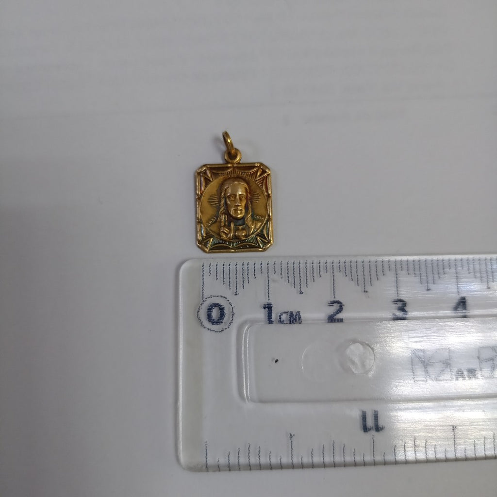 DIJE, MEDALLA RELIGIOSA ORO 10 K 1.3 GRMS (SEMINUEVO)