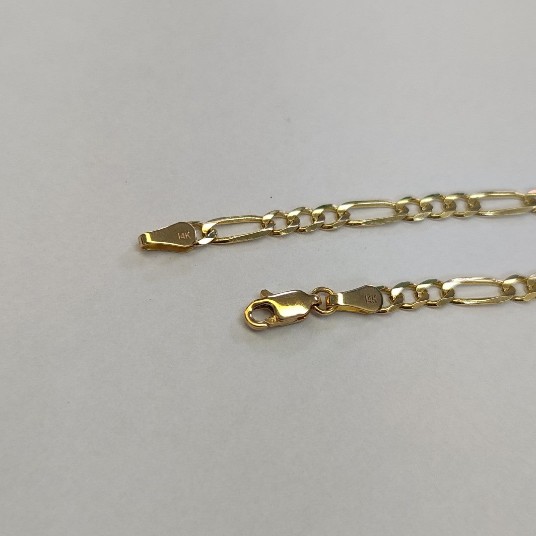 PULSERAS TEJIDO 3X1 ORO 14K 18 CM 4.2 GR (NUEVO)