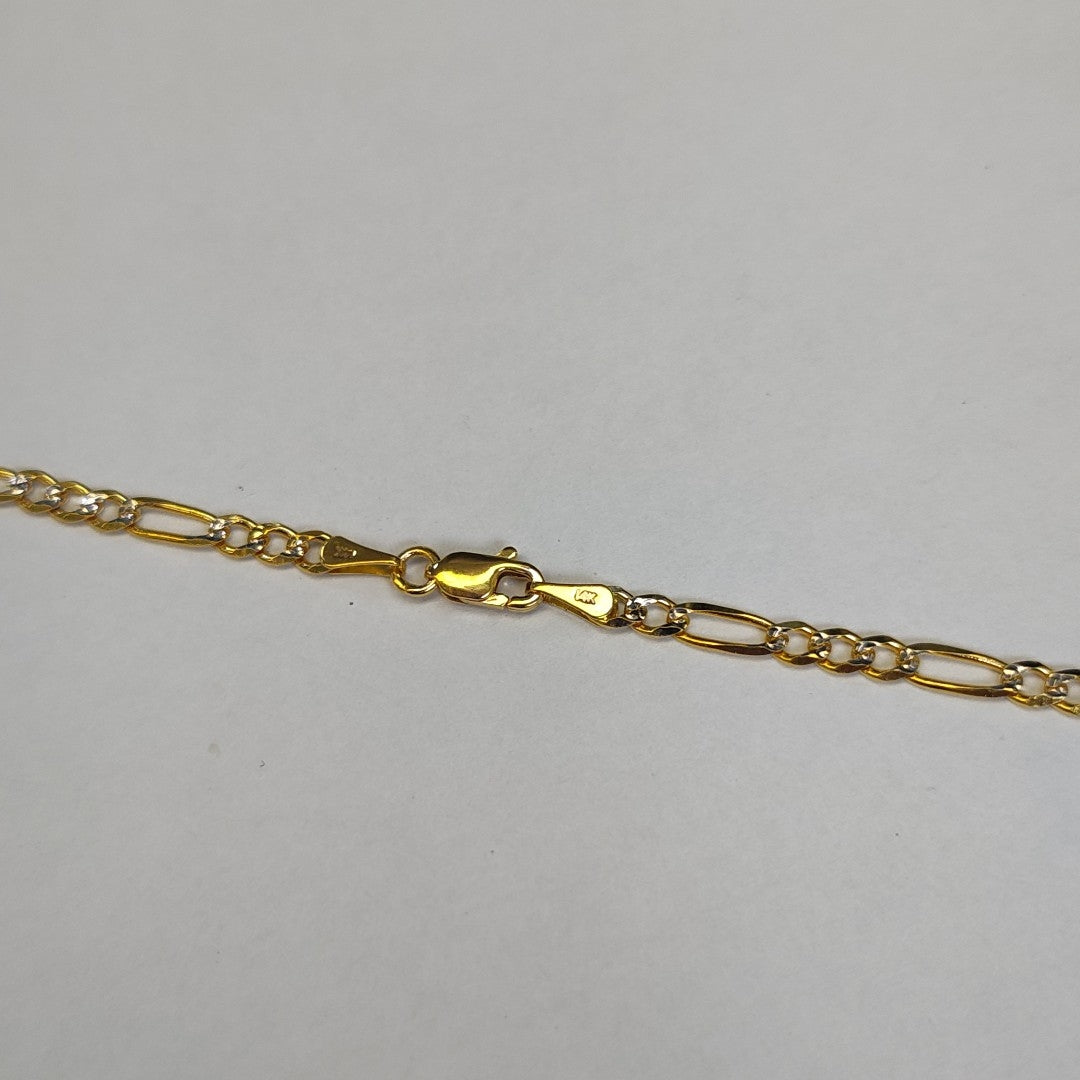 CADENAS 3X1 DIAMANTADA ORO 14K 55 CM 8.6 GR (NUEVO)