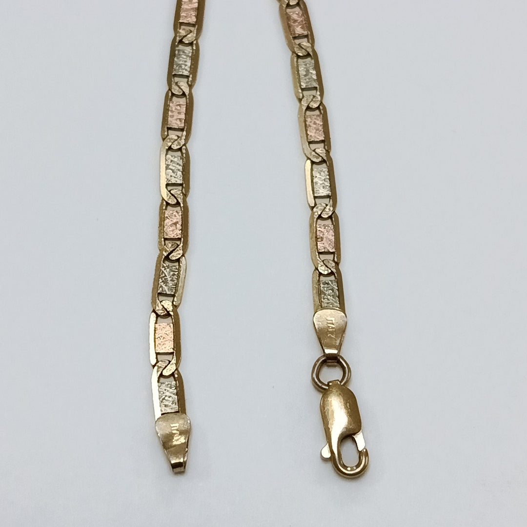PULSERA ORO COMBINADO 10 K 4,20 GRMS (SEMINUEVO)