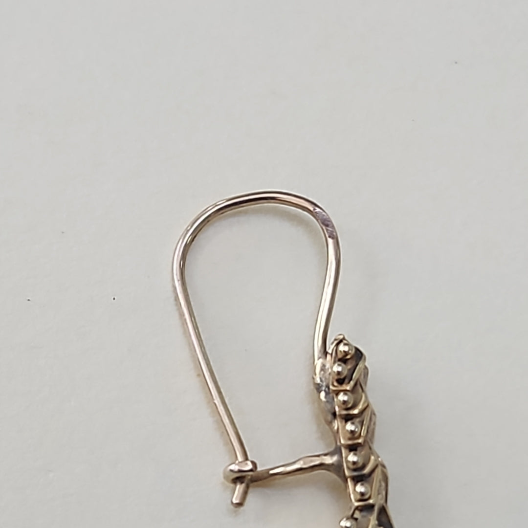ARETES PAR ORO 14 K 2,30 GRMS (SEMINUEVO)