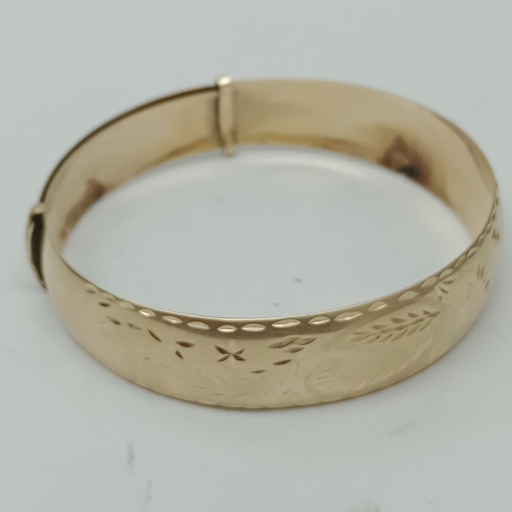 PULSERA RIGIDA ORO 14 K 12 GRMS (SEMINUEVO)