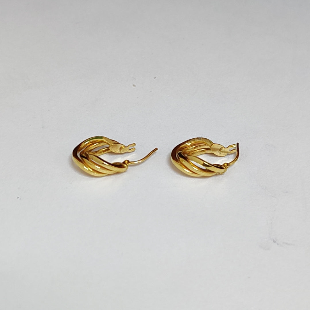 ARRACADAS PAR ORO 10 K 1.6 GRMS (SEMINUEVO)
