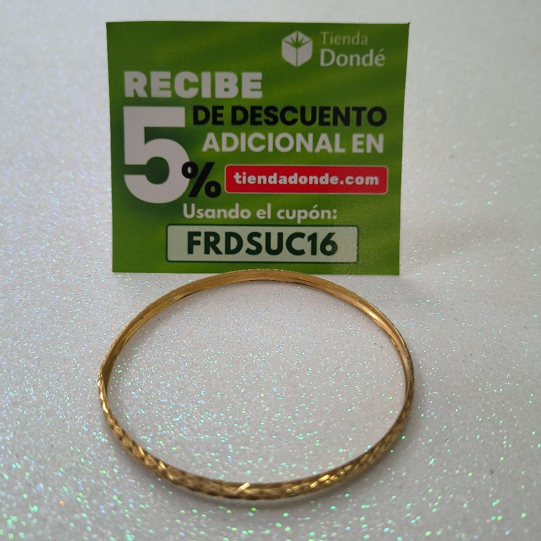 PULSERA RIGIDA ORO 10 K 4,20 GRMS (SEMINUEVO)