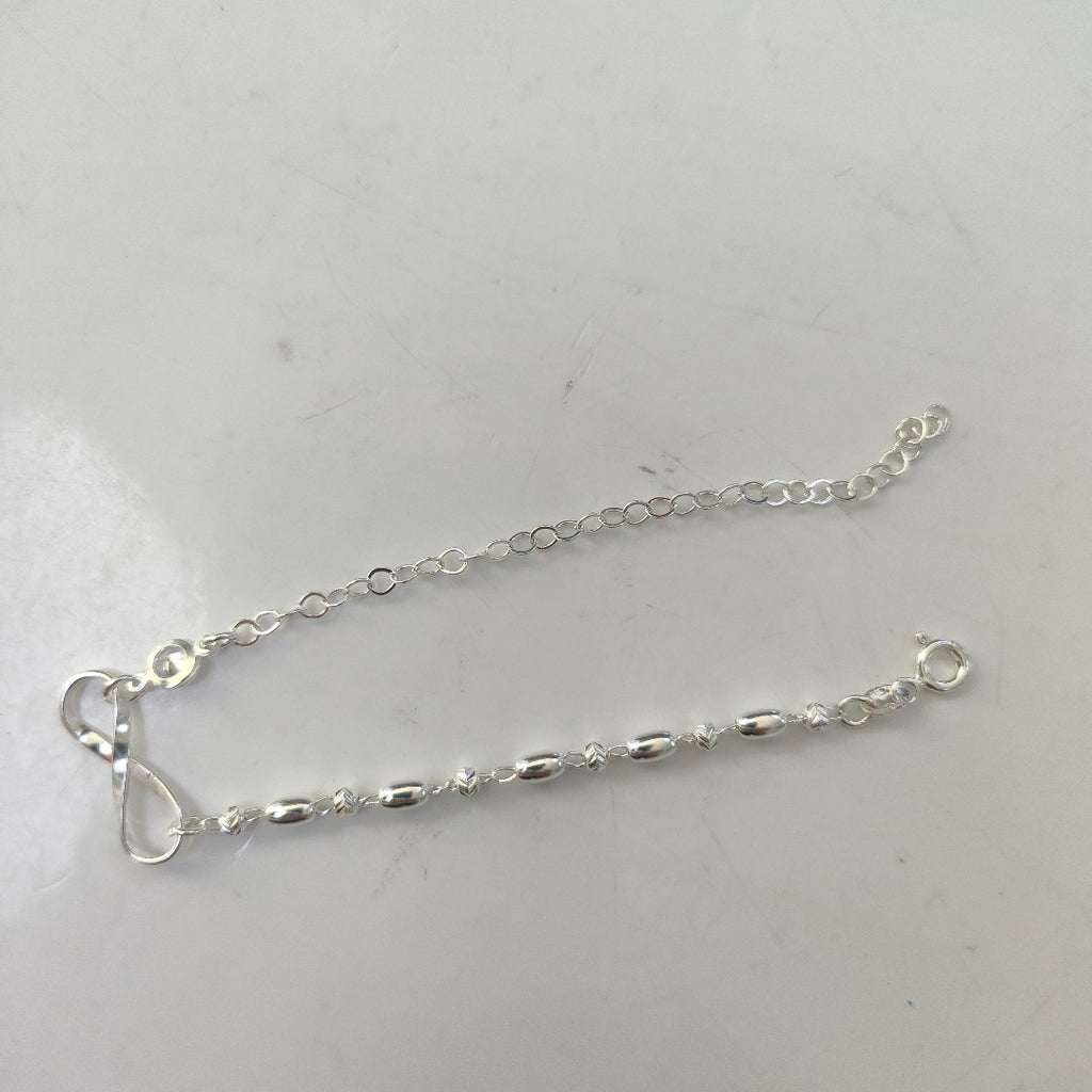 PULSERA TEJIDO ESPECIAL PLATA .925 18 CM 2.6 GR (NUEVO)