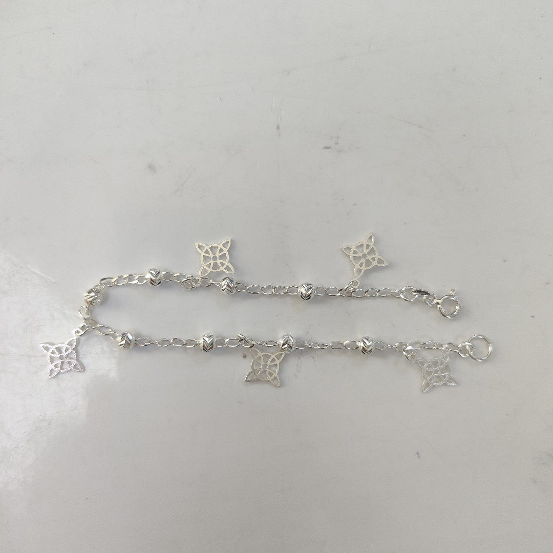 PULSERA TEJIDO ESPECIAL PLATA .925 18 CM 3.1 GR (NUEVO)